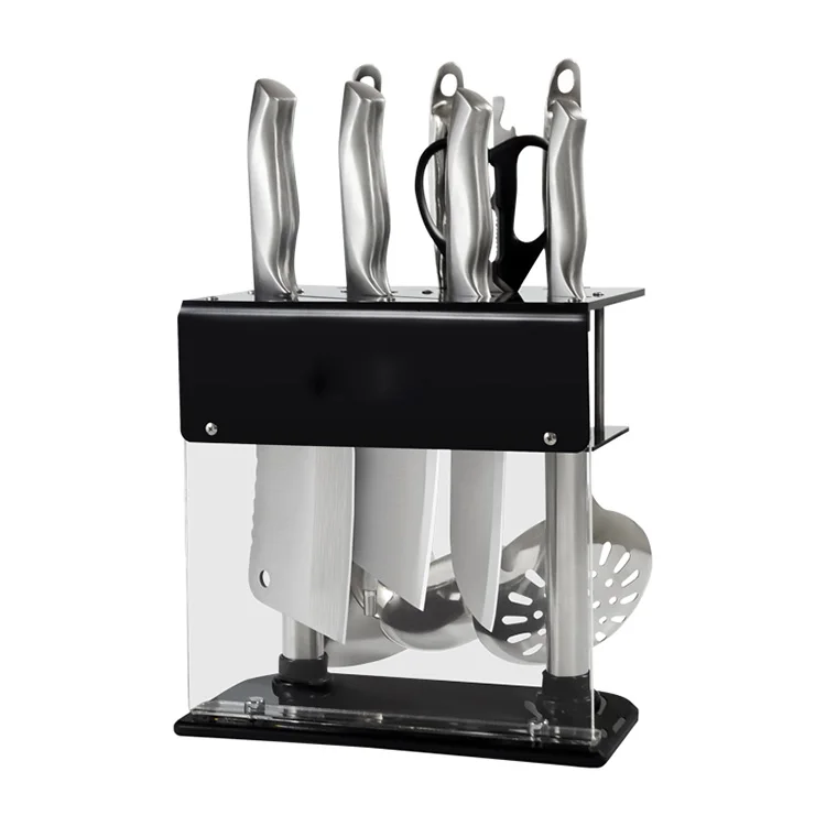 knives set kitchen chef utility fruit paring knife 15 Piece 30Cr13 Custom steel Kitchen Cooking Chef Knife Set With Block Stand