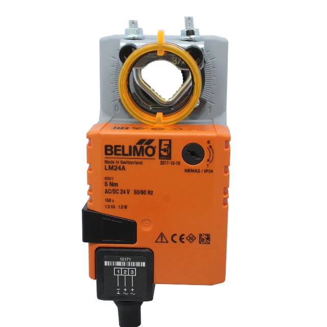 Belimo 5NM AC/DC 24 В LM24A LM24A-F LM24A-MOD LM24A-TP поворотный привод швейцарская orig в наличии 3-х точечный IP54 CE HVAC & vent