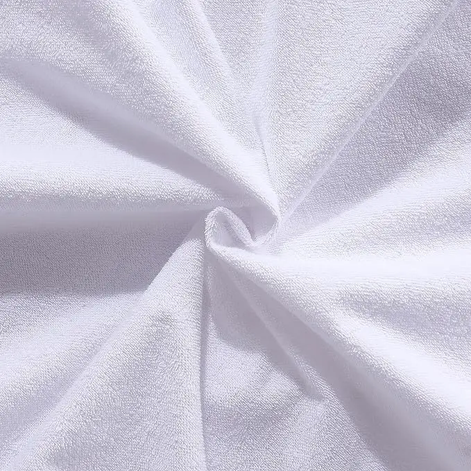 All season breathable customized Bamboo Terry Waterproof Mattress Protector bed Cover