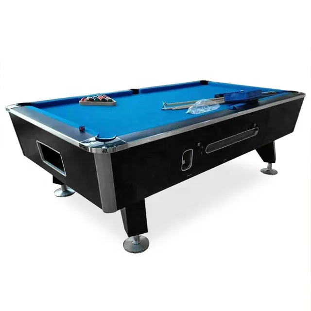 
commercial use coin operated 8ft pool table manual coin operating slate billiard table 