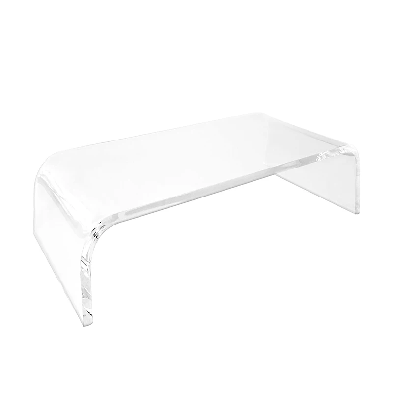 Custom transparent acrylic computer monitor stand, laptop stand, U-shaped cat-proof laptop TV bracket