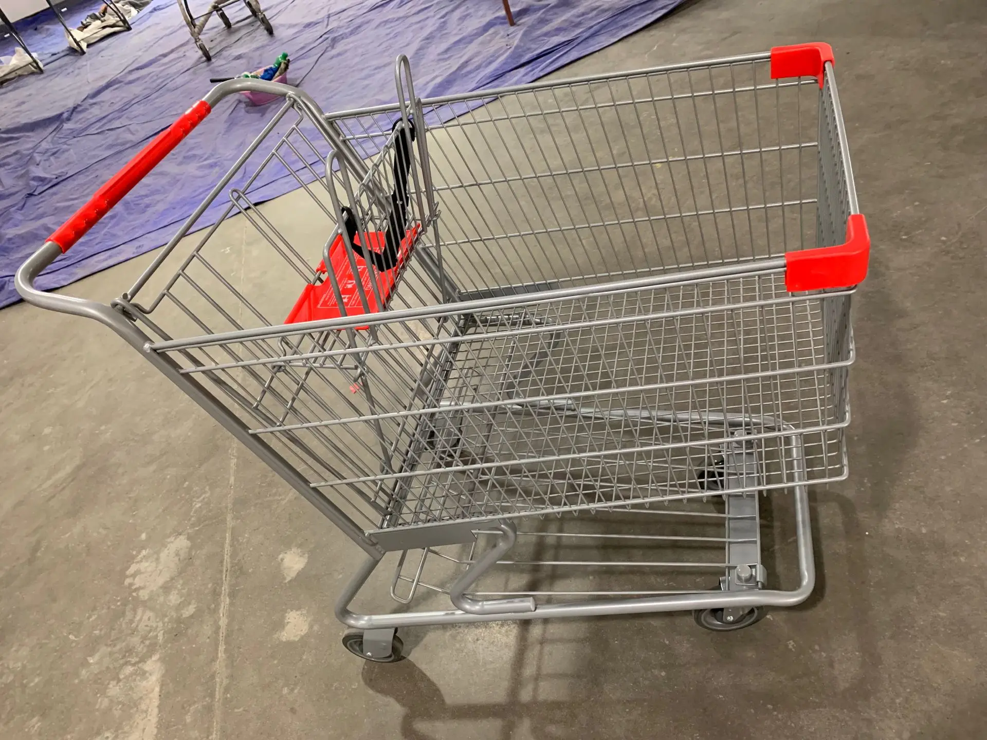 MOQ 100 PCS 180L Metal Shopping Cart for Supermarkets ( Technibilt Model 6240 )