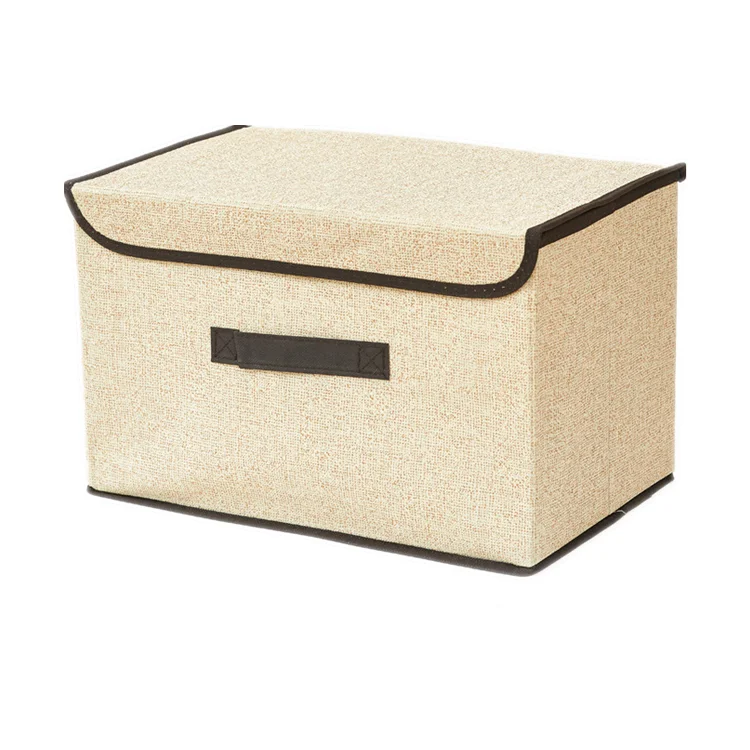 Collapsible polypropylene non woven wardrobe closet Room Bedside small parts organizer storage box