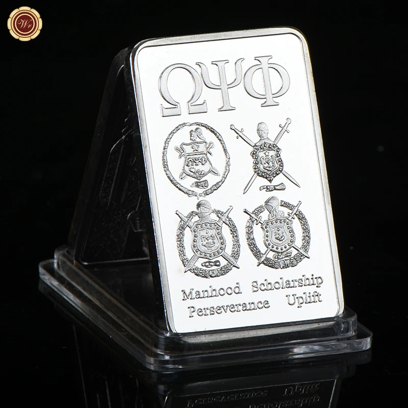 Custom Silver Plated Bullion Commemorative home Decorative Silver Bar Art Crafts for Birthday Gifts Souvenir Square Coin