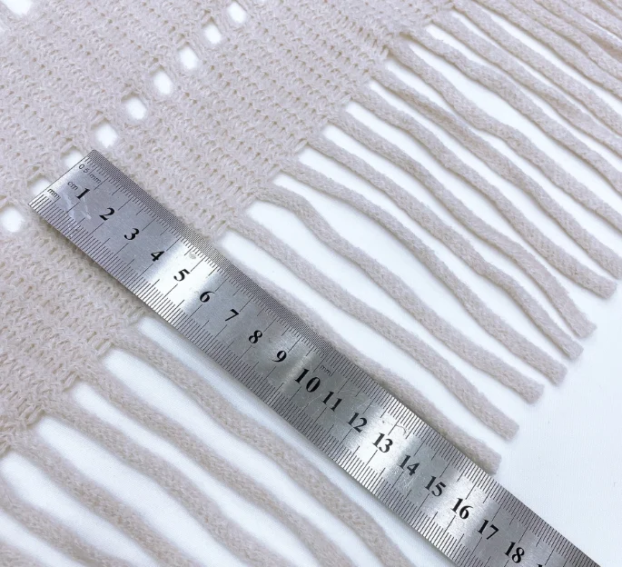 Factory direct supply pure cotton cashmere fringed lace clothing coat coat hem decorative fringe DIY accessories