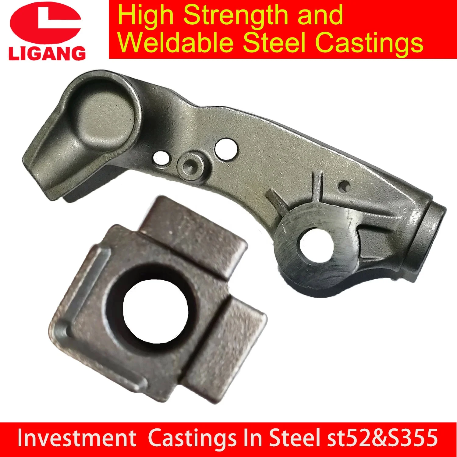 High quality Lost wax cast st52-3 casting and EN10025 S355  investment casting parts