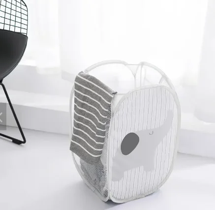 Waterproof Foldable Fabric Laundry Basket With Handles Storage Bin Home Bathroom Organizer Nursery Storage Dirty Laundry Basket