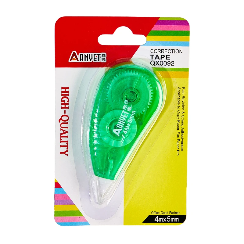 4 colors Customized Correction Tape Factory School Supplies Stationery Correction Runner Correction Roller Tape