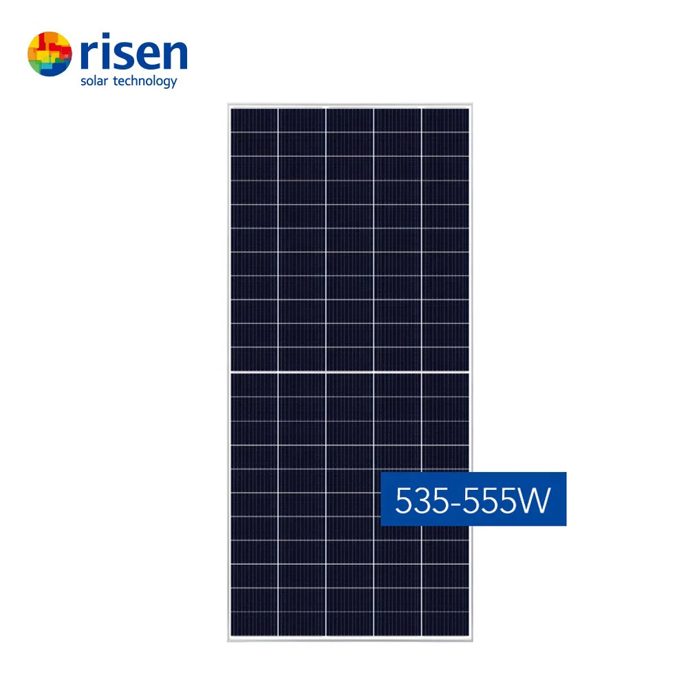 Risen mono half cut 450w 550w 650w supplier 110 cells stock MC4 connector solar panel cable