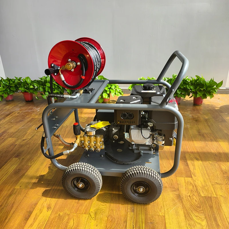 LC 170bar 30LPM High Pressure Washer Gasoline engine cleaning clogged sewer pipe professional dredging equipment