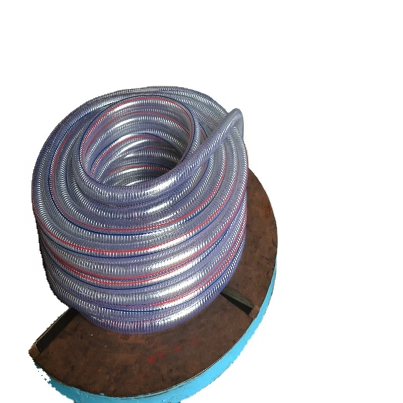 PVC Steel Wire Hose Flexible Soft PVC Hose Steel Wire Reinforced PVC Water Hose