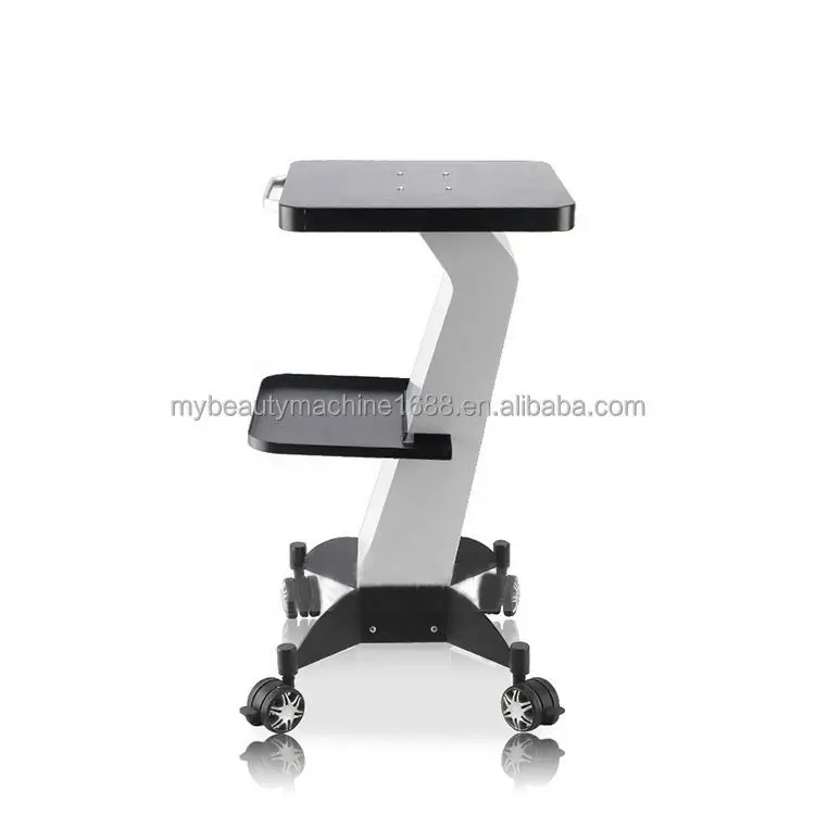 High quality 4-wheel desktop beauty equipment rack mobile portable hairdresser trolley for beauty salon