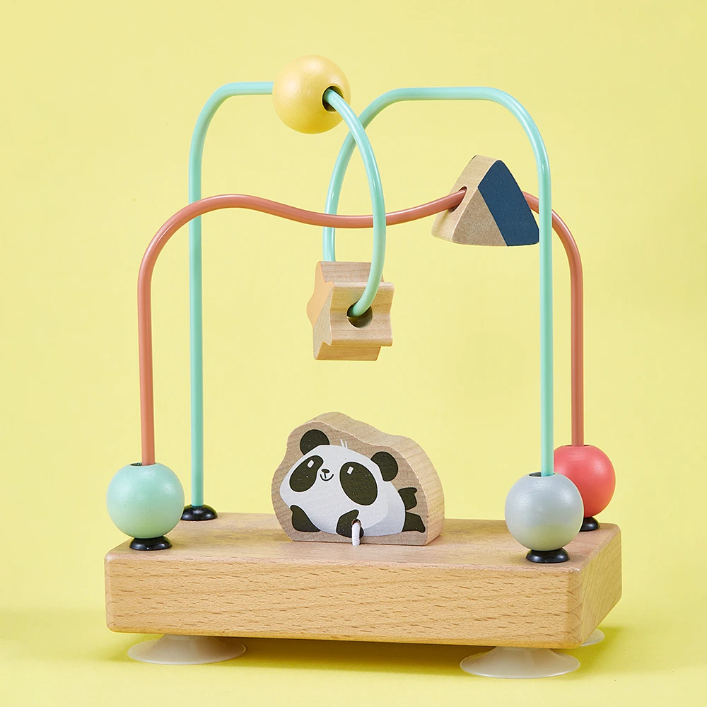 Non-Toxic Multi-Functional Animal Bead Building Blocks Early Education Finger Fine Movement Training Preschool Toy Maze Beads