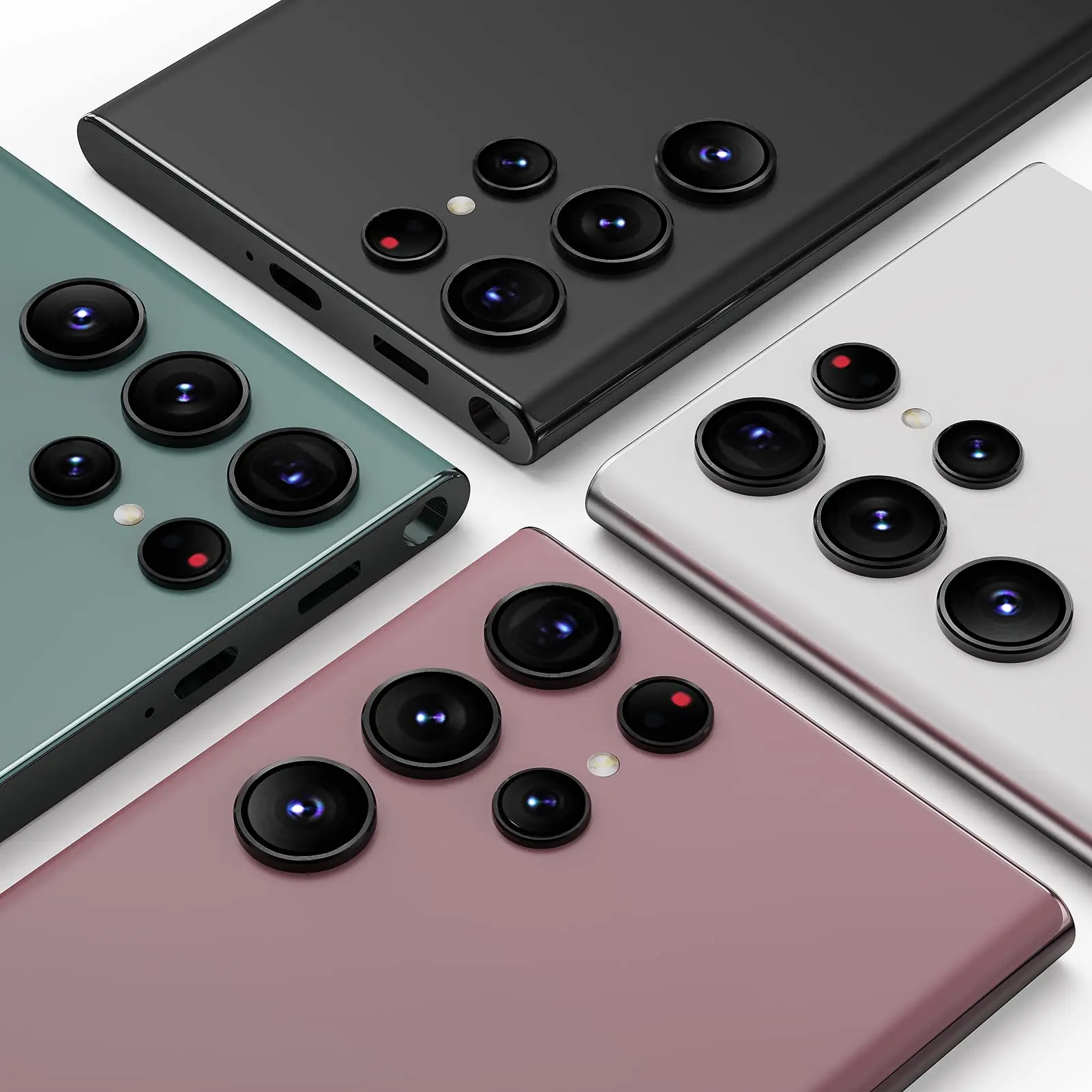 Metal Ring Eagle Eye Camera Lens Protector for Samsung Galaxy S23 Plus Camera Lens Protector for Galaxy S23 Tempered Glass