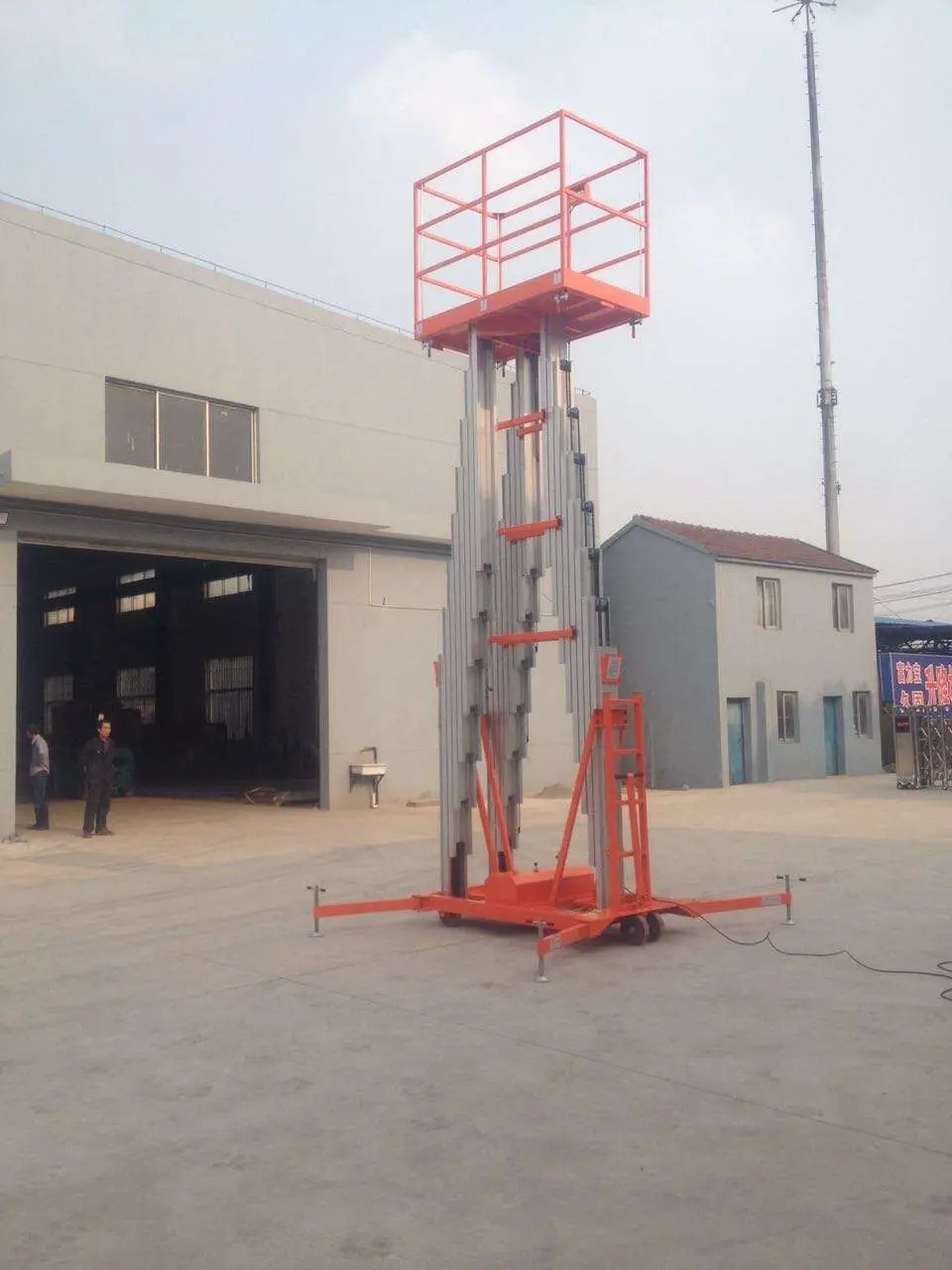 RED-LIFT 4000mm to 8000mm  aluminum alloy electric aerial work platform truck warehouse equipment
