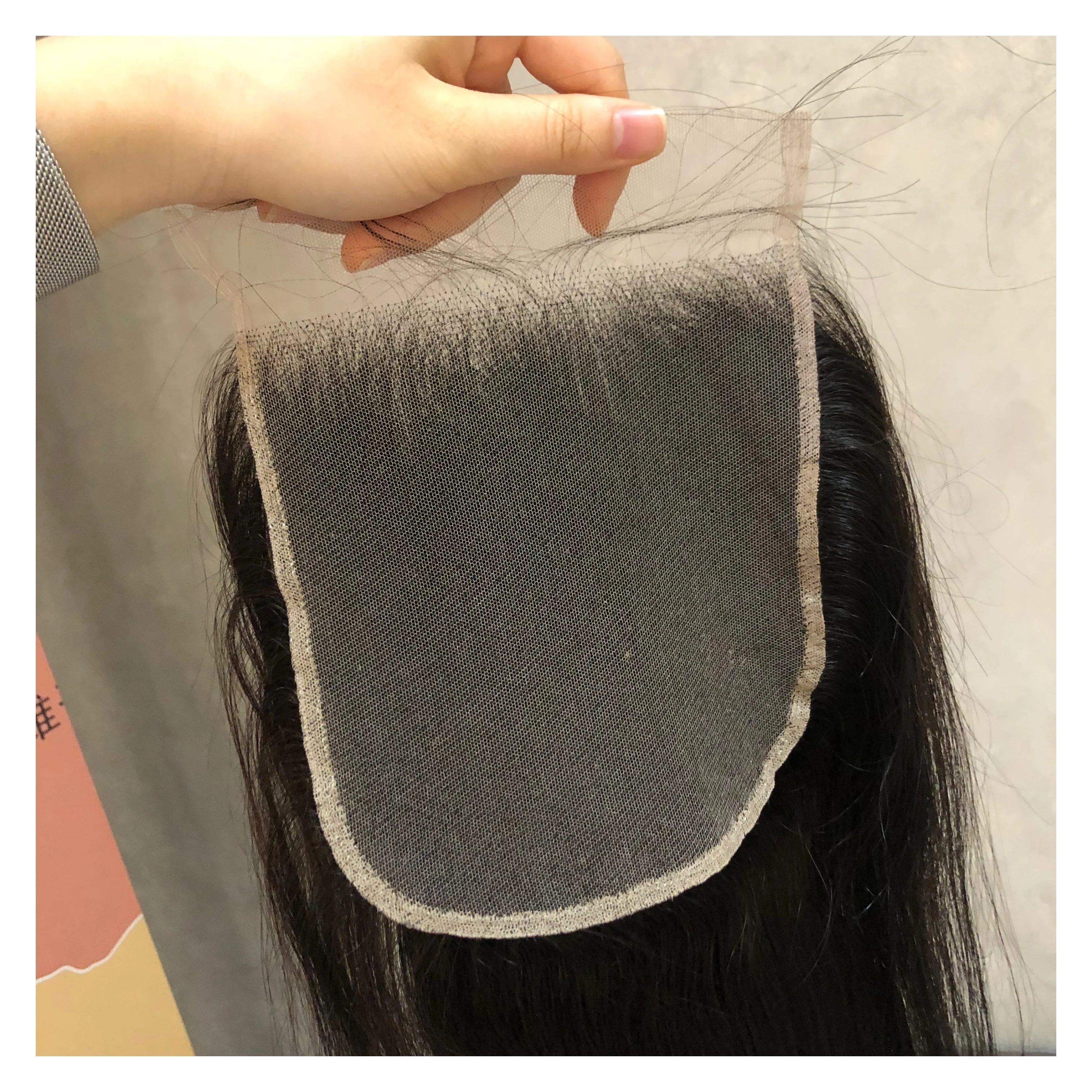 Новый продукт Ghrehair 100% натуральные волосы T1B прозрачные швейцарские 6x6 кружева для черных женщин