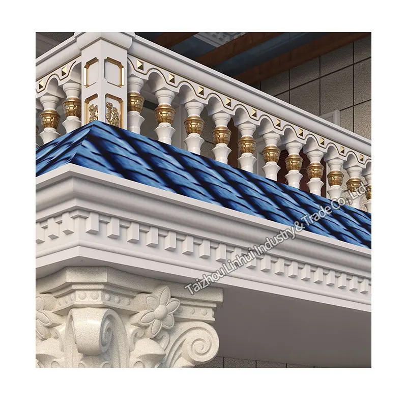 Factory Directly Sells cement concrete cornice molding ABS plastic precast decorative line mould House Eaves moulding roof molds