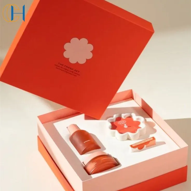 C&H Aroma Gift Set Luxury Skin Care Scrub Cream Custom Glass Room Spray and Floral Matte White Clay Ceramic Scented Candles