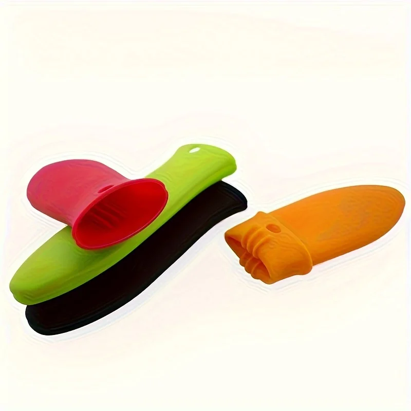 Non Slip Hot resistant Silicone Pot Handle Holder for Cast Iron Skillets and Metal Frying Pans for Cooking Kitchen