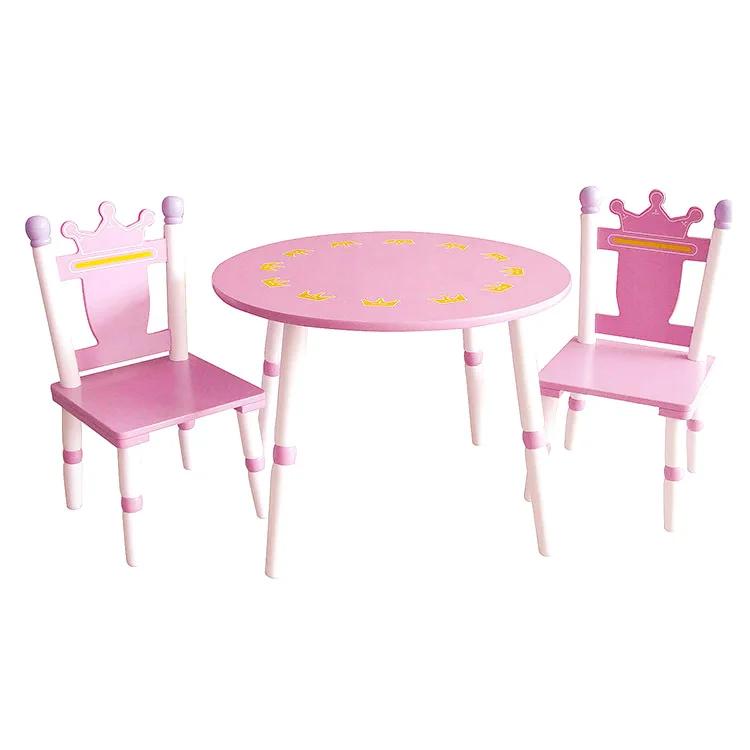 Wooden Children study table and chairs Children furniture Table