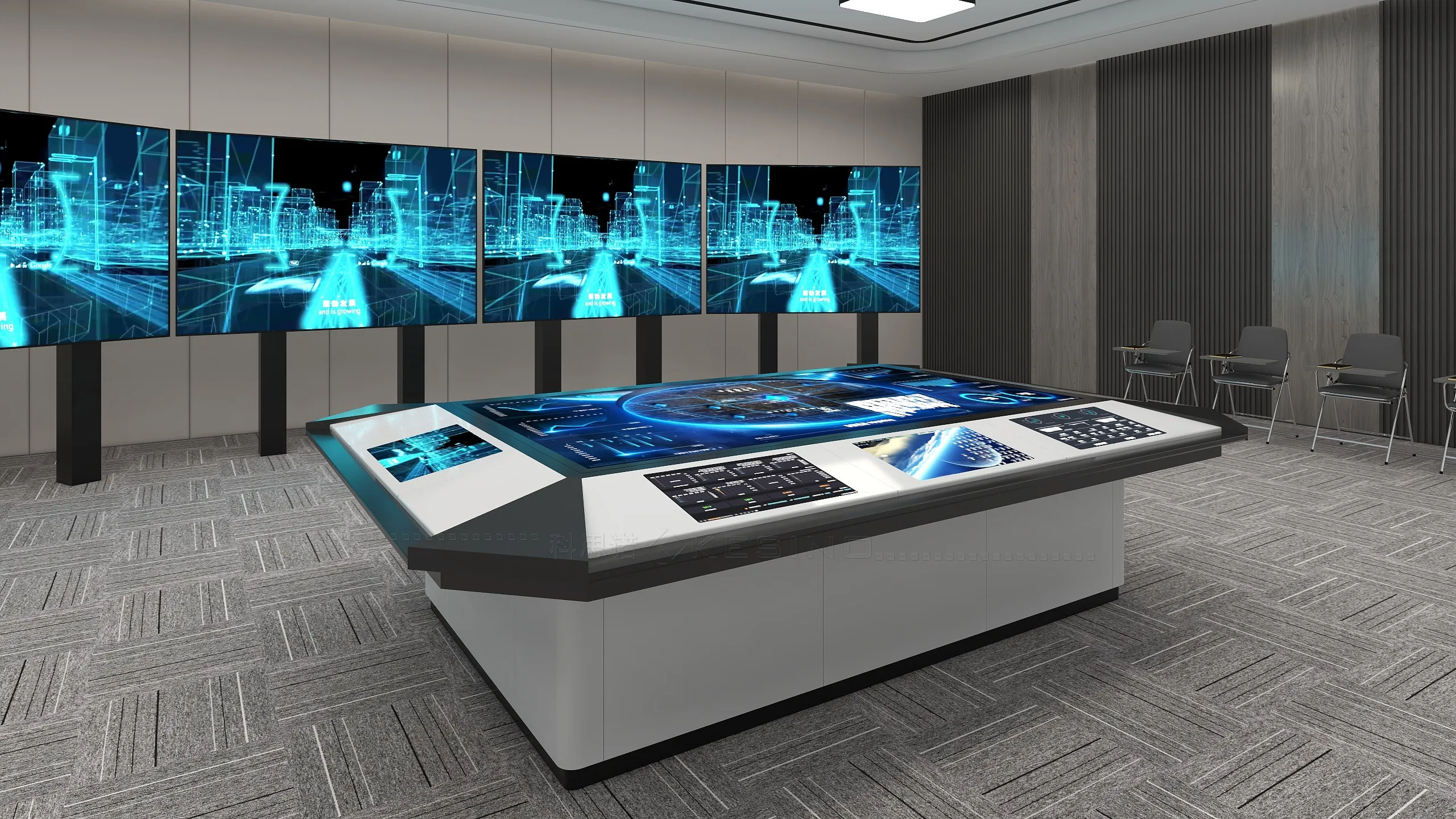 Интегрированный системный интегратор Kesino лидер продаж умный дизайн электронный песочный стол консоль эргономичная мебель для комнаты управления