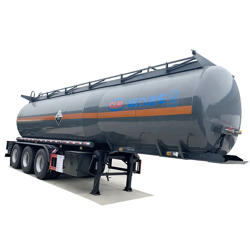 3-axle Semi-trailer 28,000 Liters Dilute Sulfuric Tanker Truck, Semi-trailer Chemical Liquid Tanker Truck for Sales