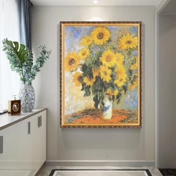 Canvas hand painting wall art modern wall picture flower oil painting