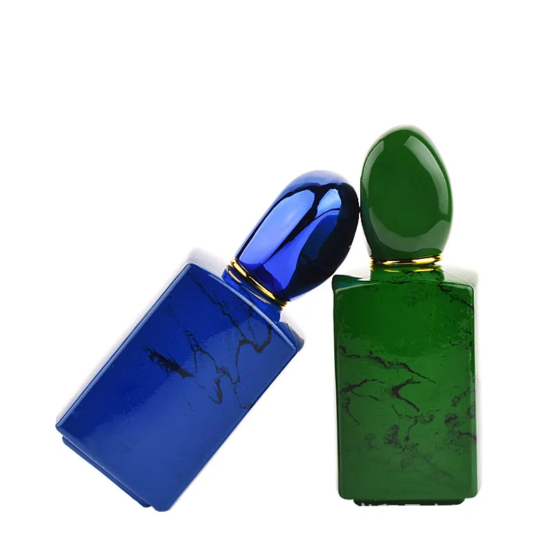 new design wholesale price 50ml empty glass bottle perfumes empty square refillable glass 50ml perfume bottle