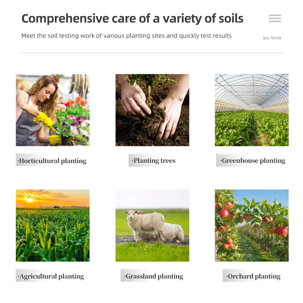 Digital 3 in 1 Garden Planting Tool PH Moisture Analyzer Monitor Soil Fertility tester