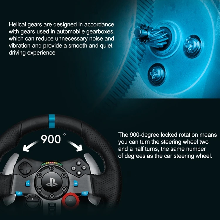 Оригинальный игровой гоночный рычаг управления Logitech G29 для PS3 / PS4