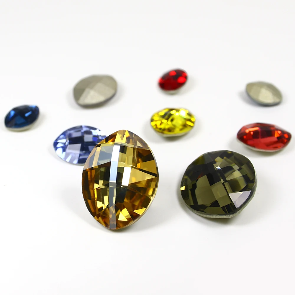 Dongzhou high quality pure leaf fancy stone k9 crystal rhinestones wholesale bulk crystal beads For jewelry diy accessories