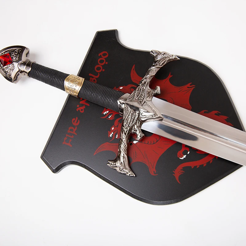 New Arrivals TV Play House of the Dragon Props the King Aegon I Targaryen Sword Blackfyre 106cm 1.45kg