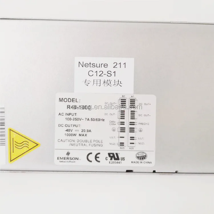 
Emerson R48-1000 For New NetSure 211 C12 S1 Telecom Rectifier System Power Supply R48-500 R48-500A R48 -1000 R48-1000A 