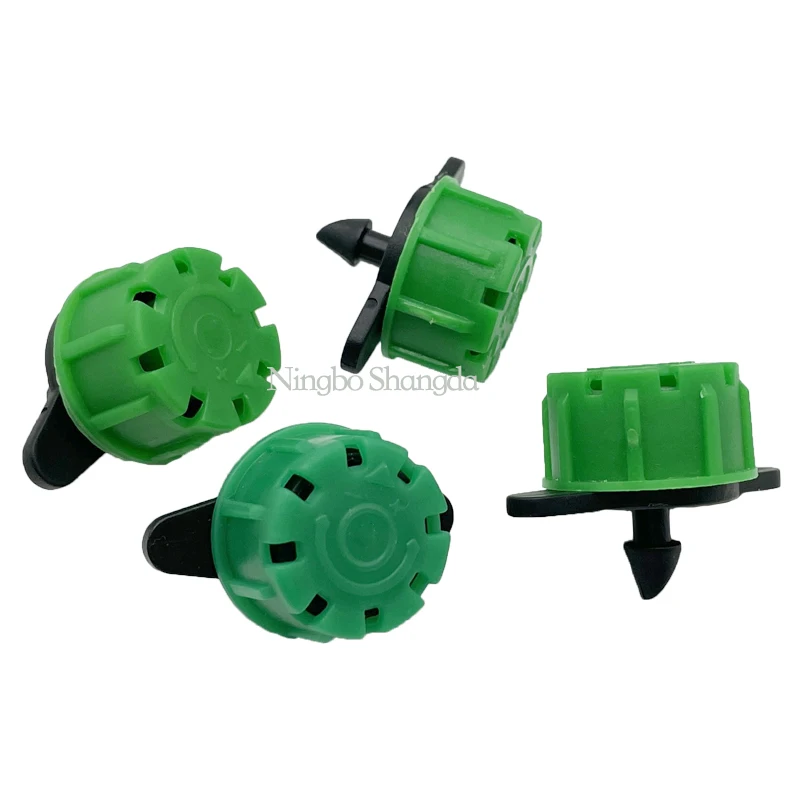 Hot Sale Factory Price Big Flux 0-100L/H Green Type 8 hole adjustable dripper For Drip Irrigation System