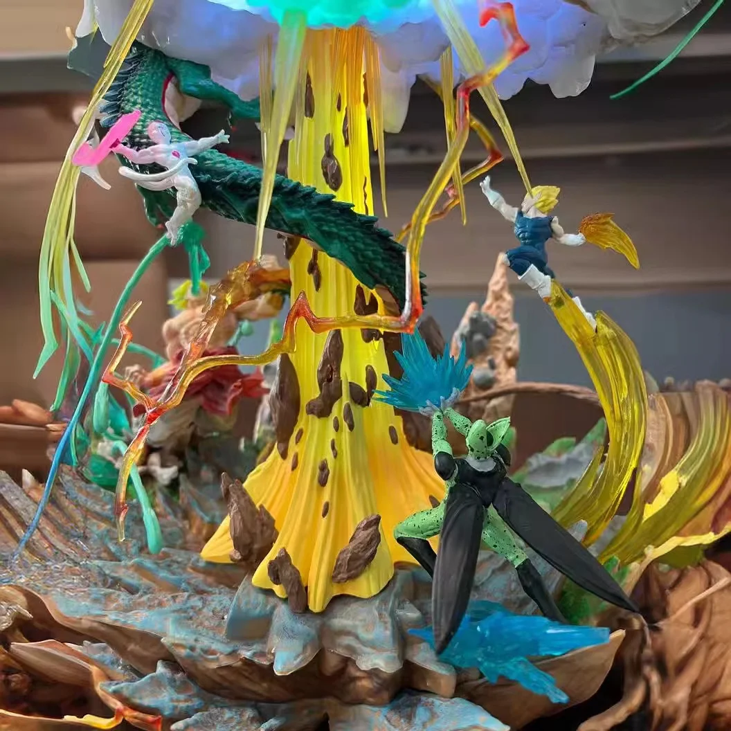 Yubon New Arrivals DBZ Action Figure 38cm Huge Model Toys Anime Goku Saiyan Buu Action Collectible Dragon Balls PVC Figure Toy