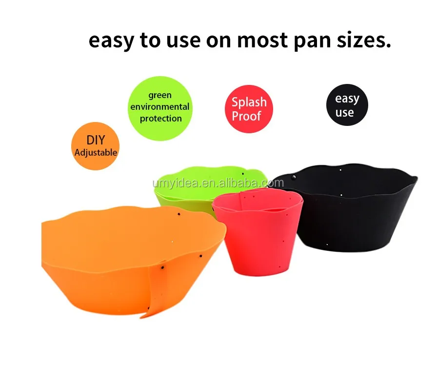 Adjustable Non-stick Splatter Shield Oil Splash Guard Oil Barrier Cooking Anti Splashing Oil Baffle Splatter Screen Frying Pan
