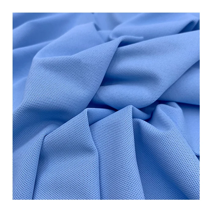 Wholesale TC CVC interlock pique polo knit fabrics for polo t-shirt manufacturer