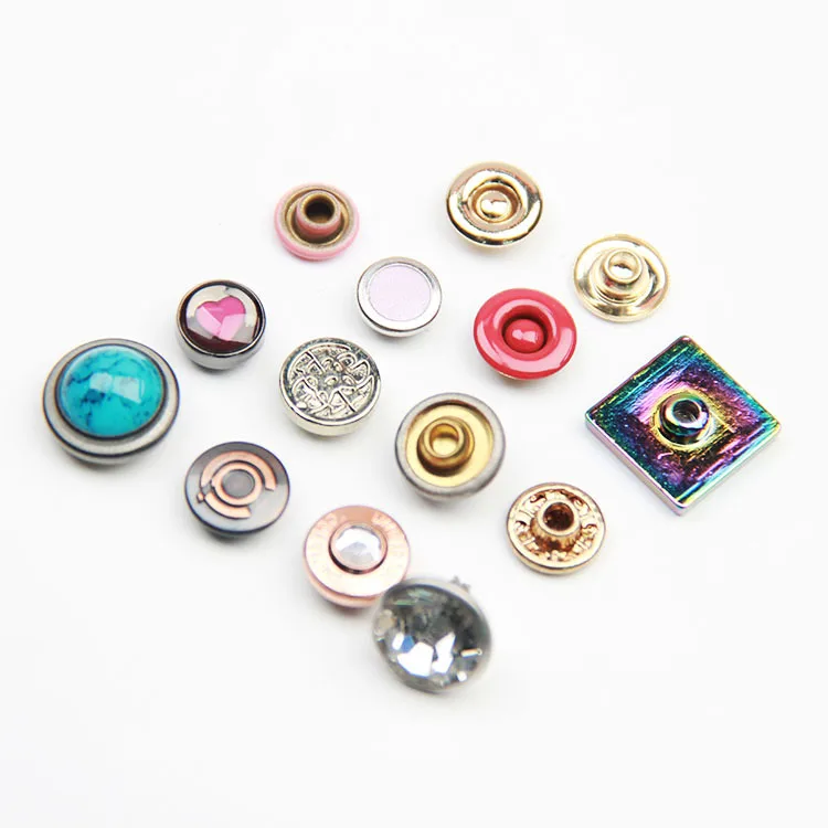 Оптовая продажа, лучшее качество, индивидуальный дизайн, медные заклепки, латунные заклепки, пуговицы для одежды