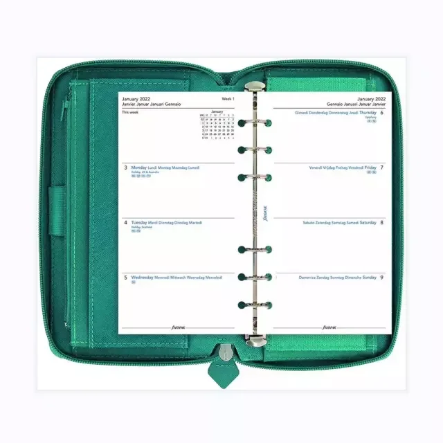 Leather Notebook Budget Binder Money Organizer protect privacy simple and convenient home school office and travel