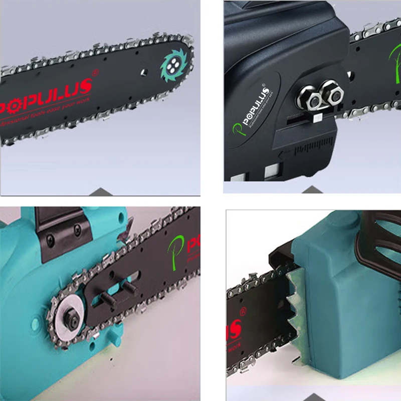 iPOPULUS Portable mini small steel sawmill tool sharpener mill electric stone cutting machine quarrying 16' wood cutting chain