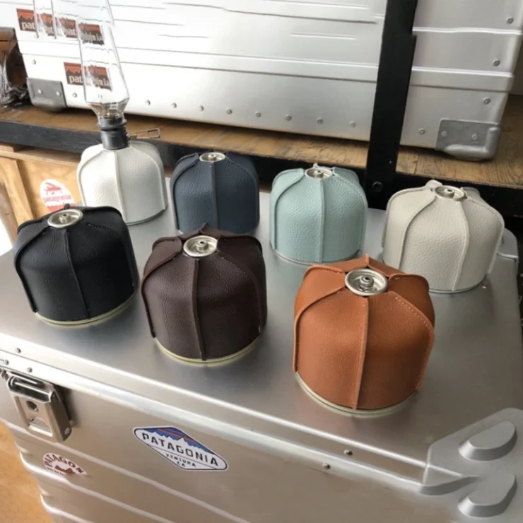 230g 450g Бензобак цилиндрический мешок Кемпинг Аксессуары искусственная кожа газовый баллон Защитная крышка для приготовления пищи на воздухе Coleman пропан-бутан