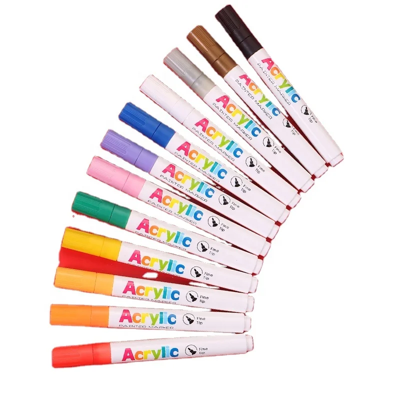 Wholesales Multi colors water-based acrylic paint markers paint markers for rock