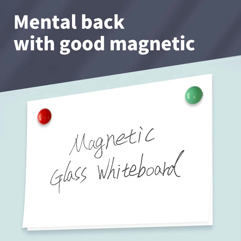 Free-Standing Magnetic Glass Whiteboard
