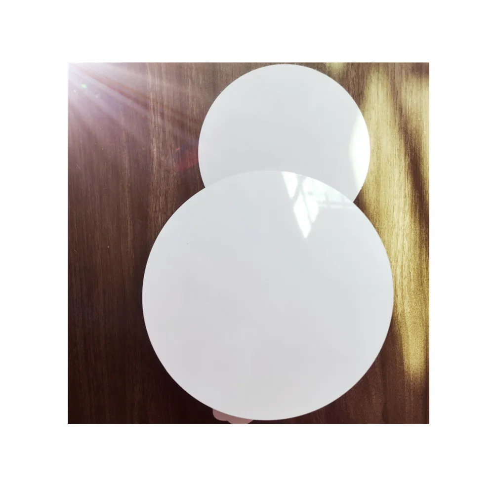 2024 Hot Sales Wholesale Blank Dye Sublimation Printable Metal Round Circle Street Signs Gloss White Sublimation Aluminum Sheets