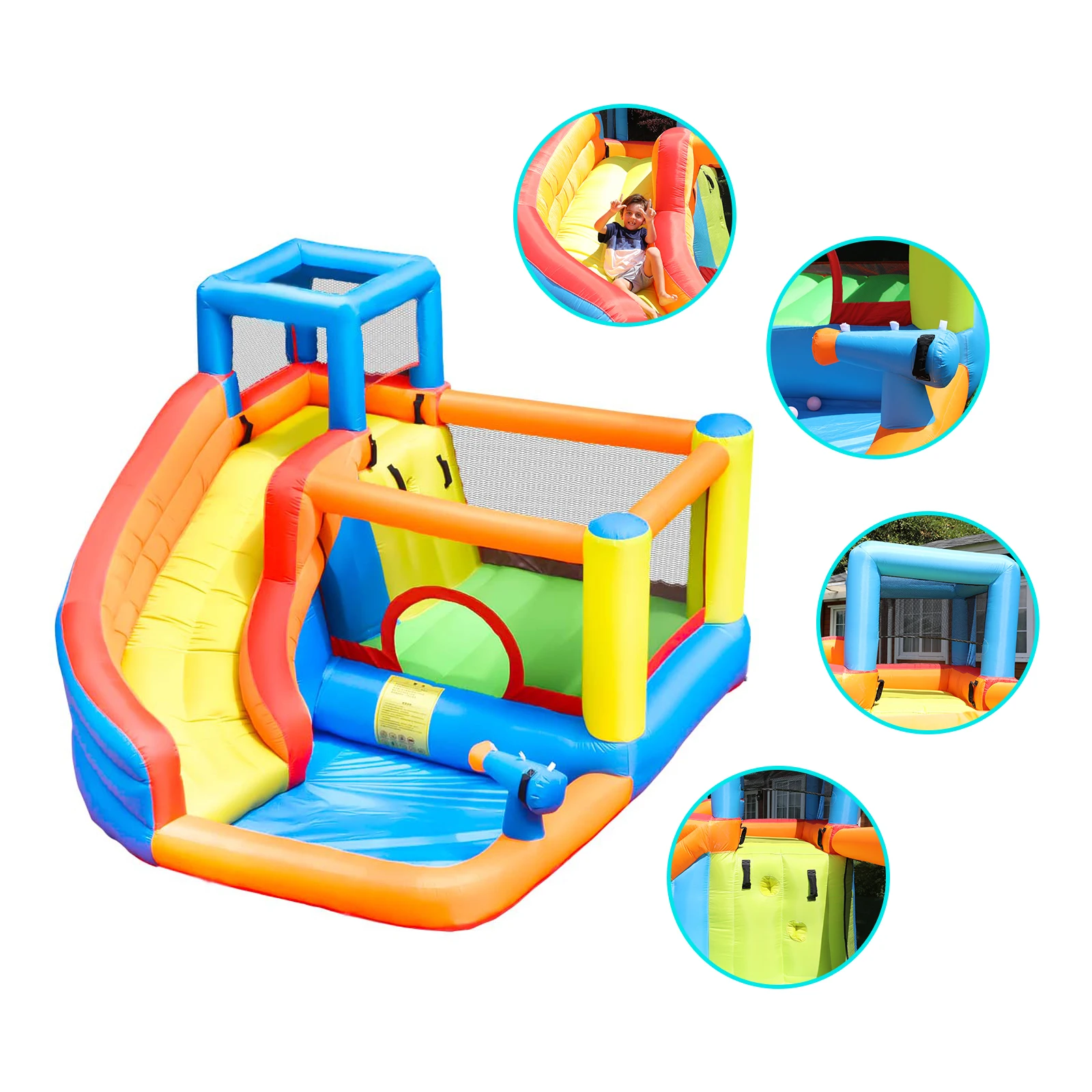 Детский игровой центр Doctor Dolphin Happy Pool Party надувной домик для прыжков водная горка батут замок