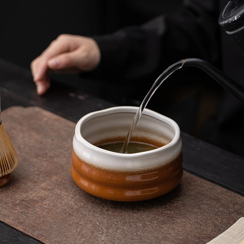 Song Matcha Ceramic Tea Bowl with Whisk and Wash Tools for Kung Fu Ceremony and Matcha Tea Incense & Incense Holders Accessory