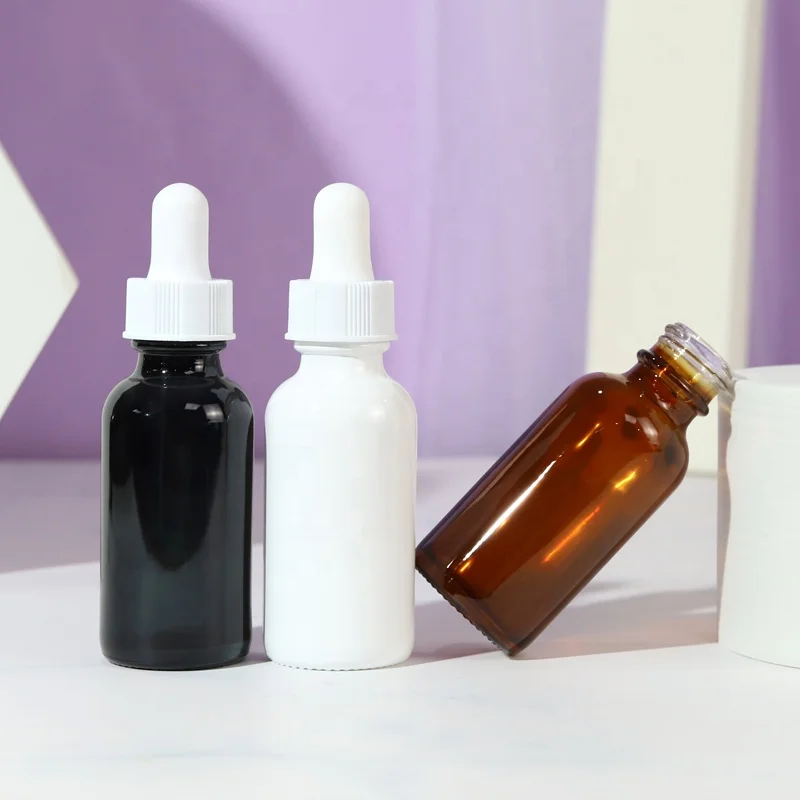 In Stock Skin Care Oil Dropper Glass Bottle 30ml Essential Serum Oil Glass Bottle