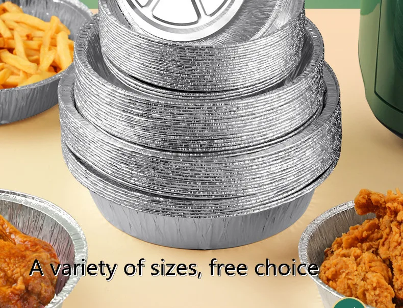 Factory direct sale cheap disposable  50 packs metal packaging foil bowl  aluminum foil container aluminum foil trays