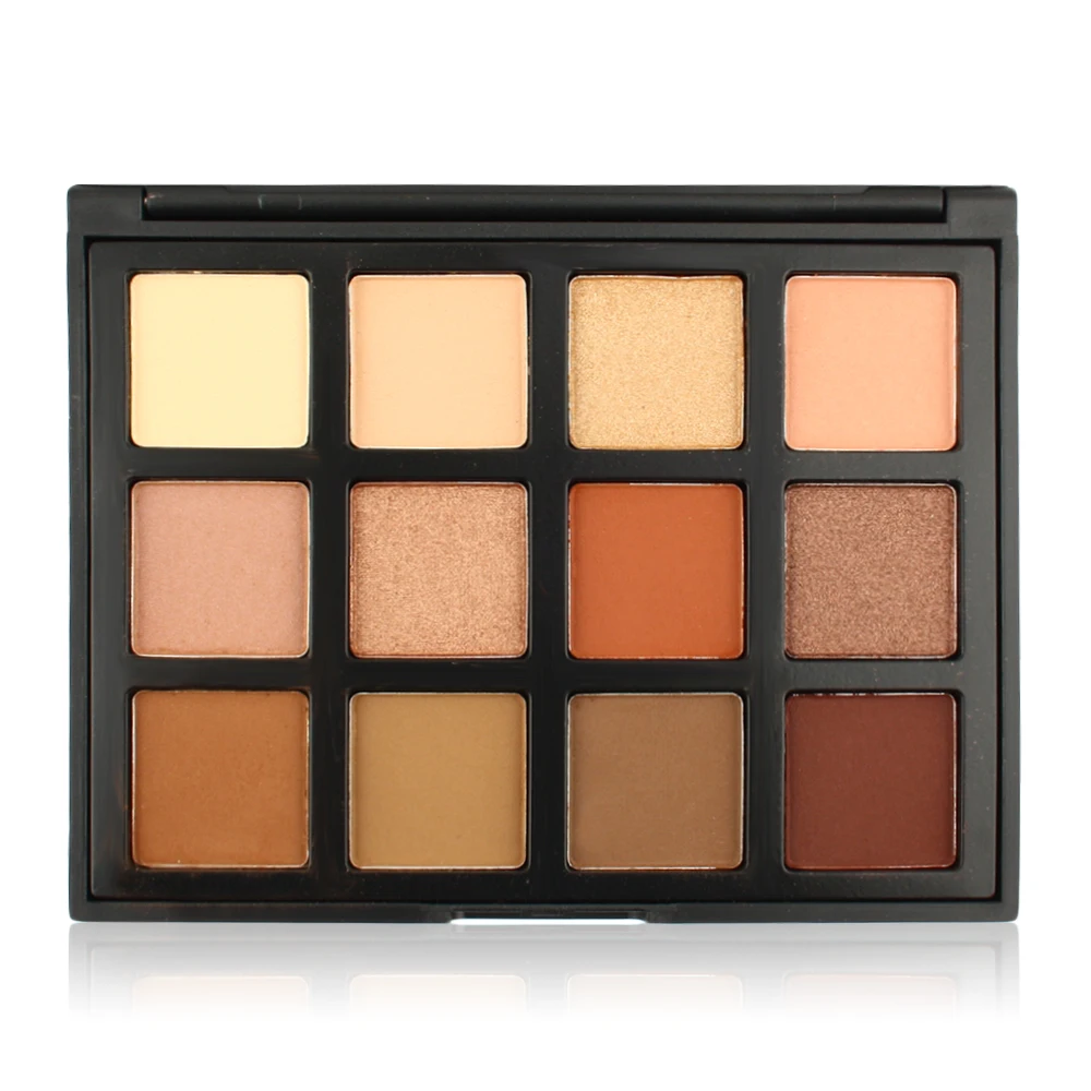 OEM Factory Overstock 12 Color Beauty Cosmetics Create Your Own Brand Makeup Eyeshadow Palette