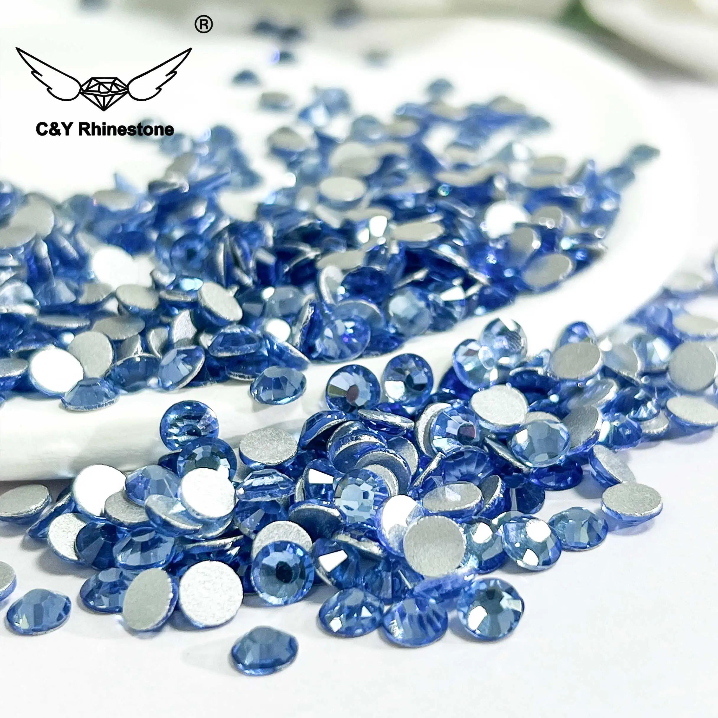 CY 010 Flat Back Strass Crystal Non Hot Fix Rhinestone For Garment Decoration
